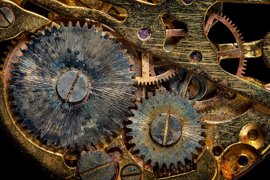 Gears and Rust Photograph by Tom Grubbe
