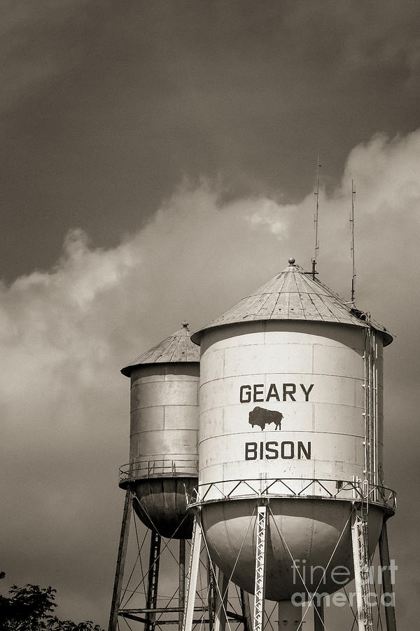 Geary Water Towers Photograph by Imagery by Charly