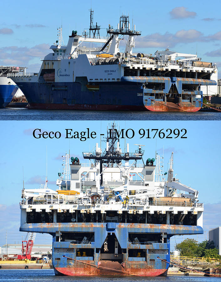 Geco Eagle research vessel  Photograph by David Lee Thompson