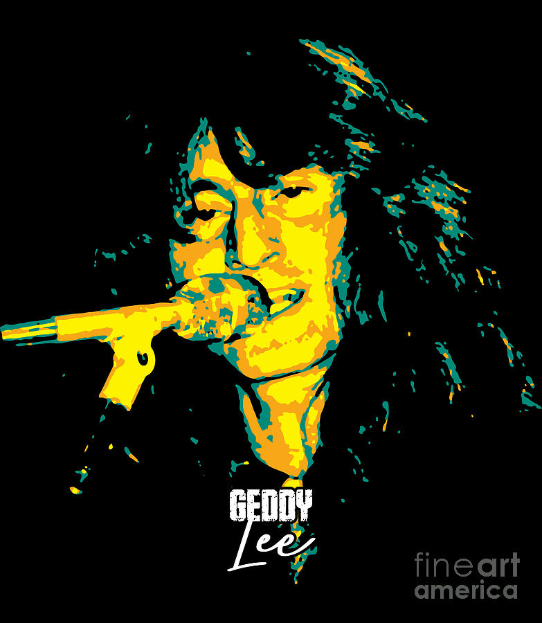 Geddy Lee. Gary Lee Weinrib v5 Digital Art by Andika Bahtiar - Fine Art ...