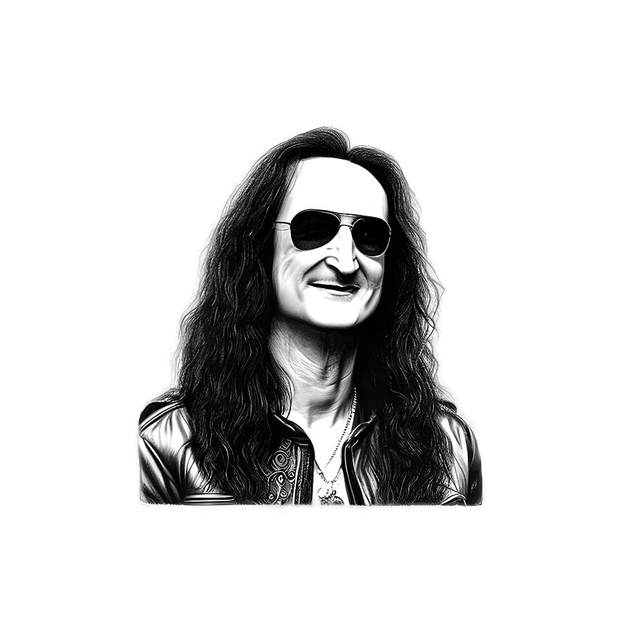 Geddy Lee Sketch Digital Art by Ervina Anandhita - Pixels