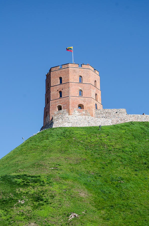 Gediminas Tower (vertical) Photograph by David Crespo