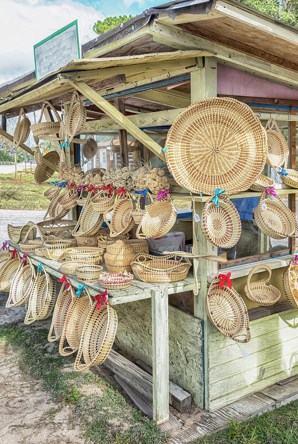 Geechee Sweetgrass Basket Stand #7144 Photograph by Susan Yerry