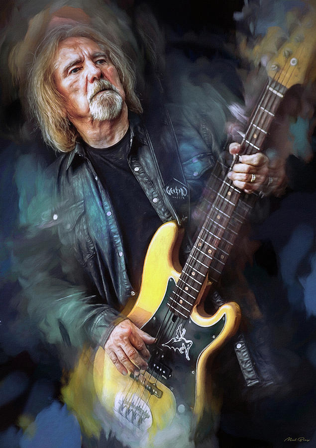 Geezer Butler Mixed Media by Mal Bray