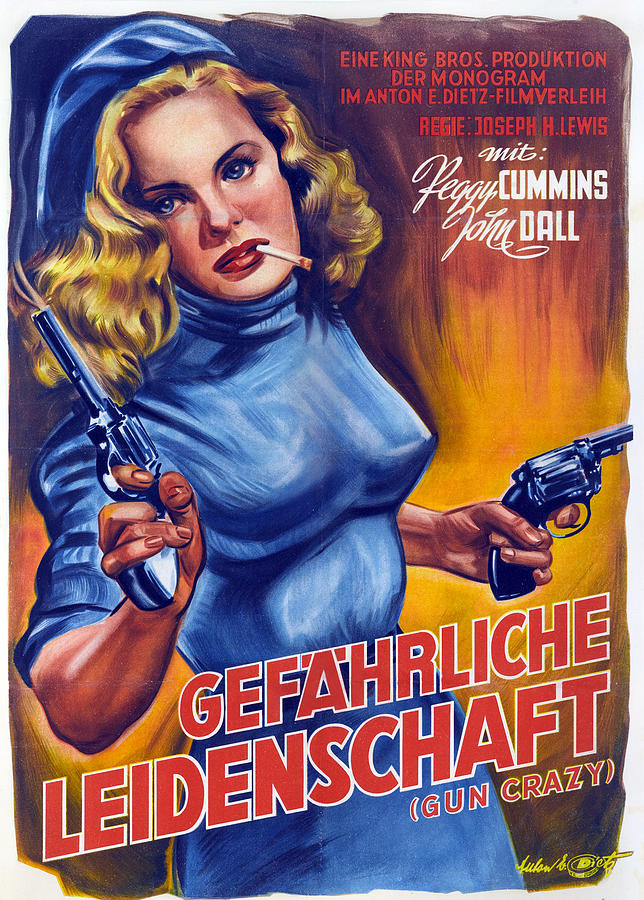 Gefahrliche Leidenschaft Gun Crazy Movie Poster 1950 Painting by Movie ...