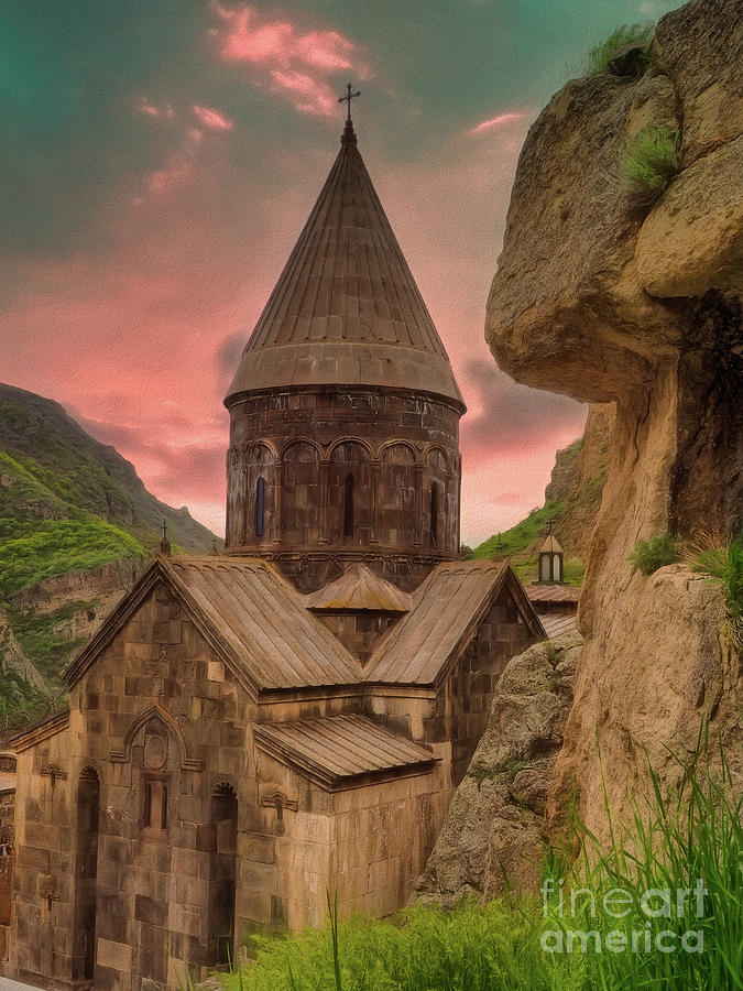 Geghard Monastery Photograph by Bearj B Photo Art - Fine Art America