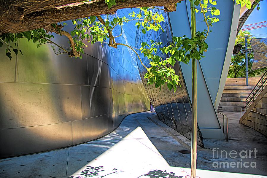 Architecture Photograph - Gehry Architect LA WDCH Color  by Chuck Kuhn