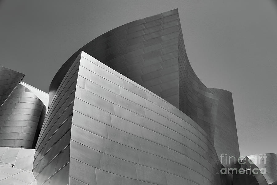 Architecture Photograph - Gehry Architecture LA Disney Concert Hall by Chuck Kuhn
