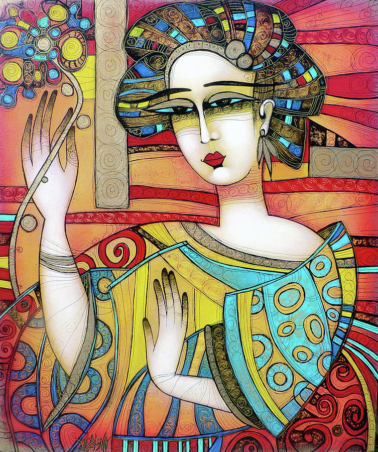 Geisha Painting by Albena Vatcheva