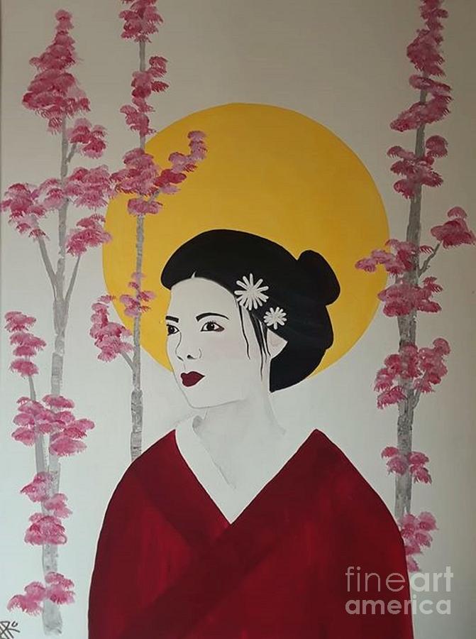 Geisha Painting by April Reilly Geisha Painting by April Reilly