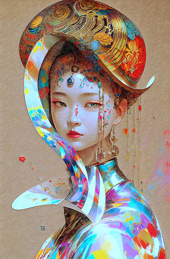 Geisha Concept Digital Art by Rafael Salazar