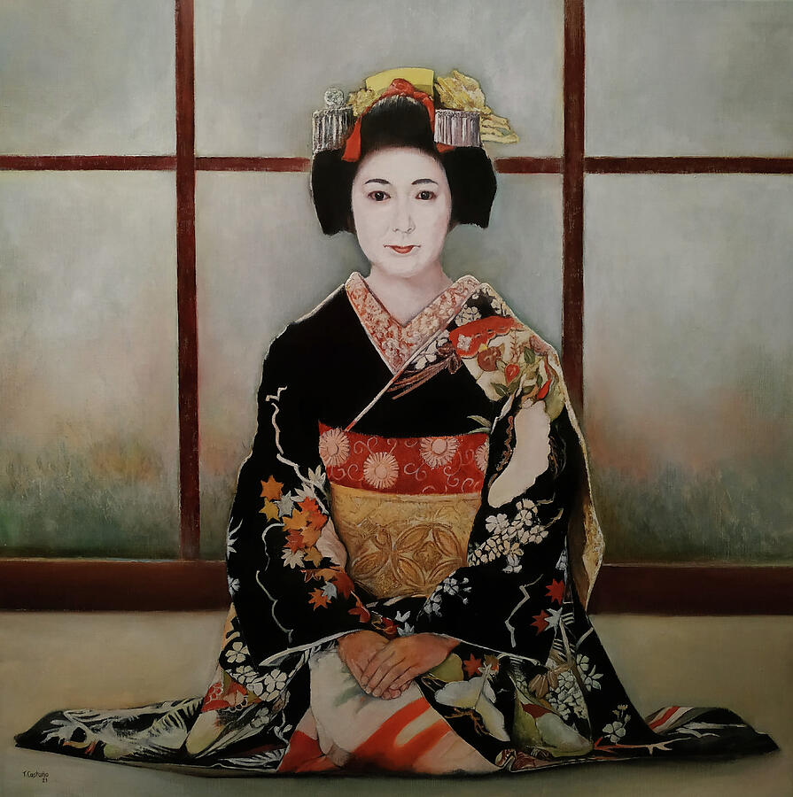 Geisha Painting by Tomas Castano
