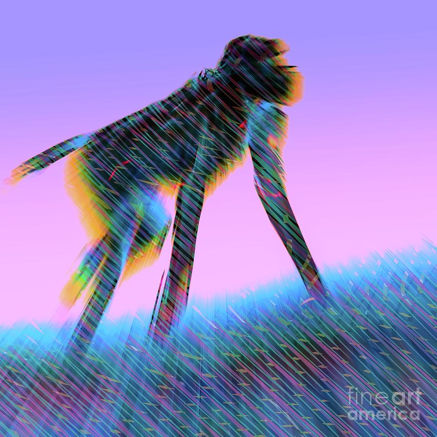 Gelada Monkey Animal Abstract 1 Digital Art by Philip Preston