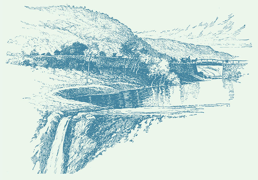 Gem Lakes, aka Twin Ponds, 1895 Drawing by Zenith City Press