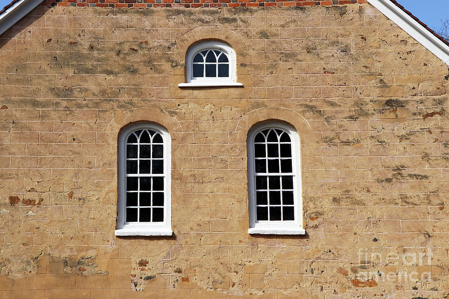 Gemeinhaus Windows at Bethabara 1603 Photograph by Jack Schultz