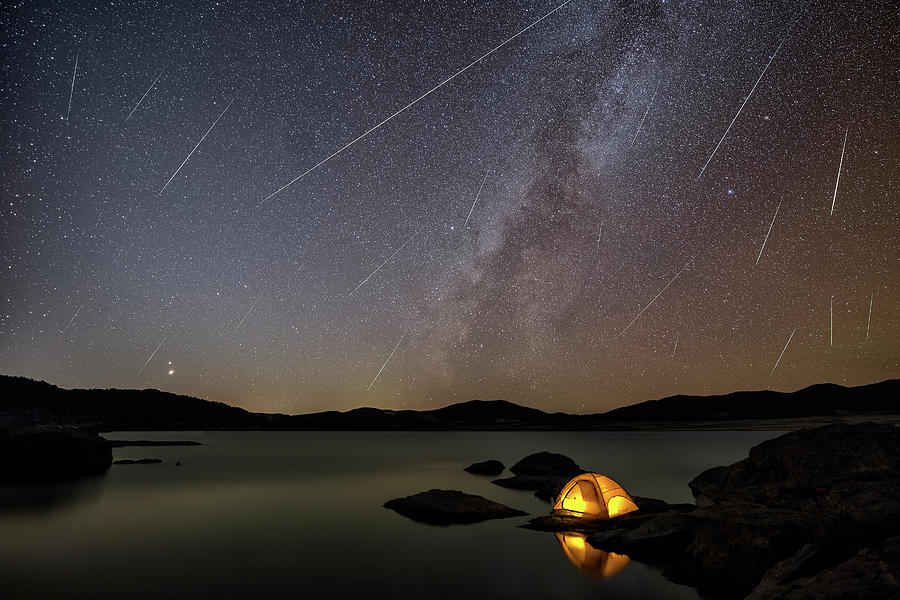 Geminid Dreams Photograph by Chuck Rasco Photography Geminid Dreams Photograph by Chuck Rasco Photography