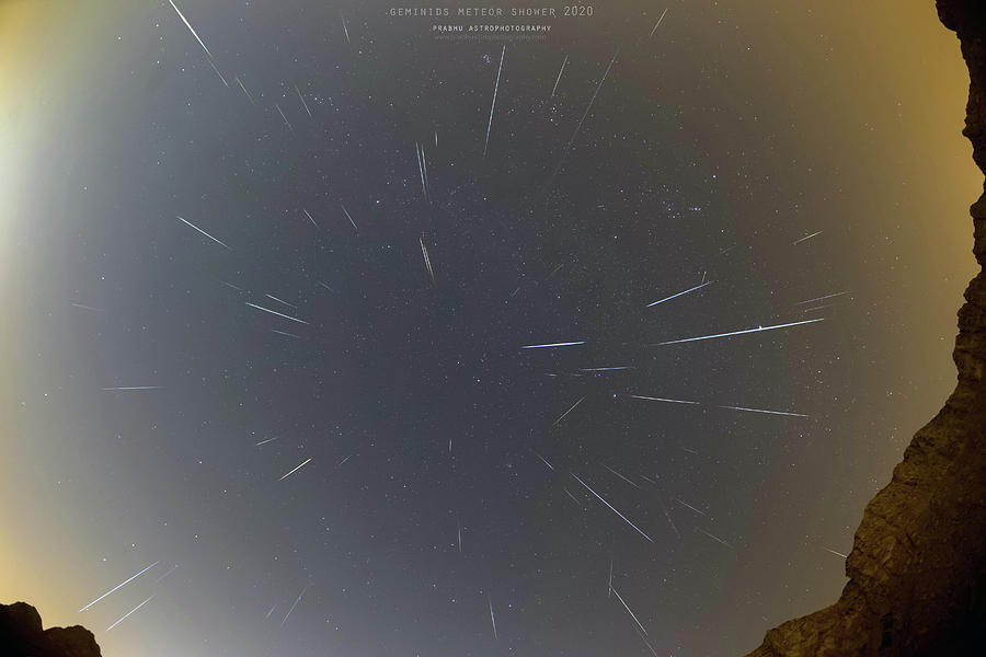 Geminids Meteor Shower 2020 Photograph by Prabhu Astrophotography Geminids Meteor Shower 2020 Photograph by Prabhu Astrophotography