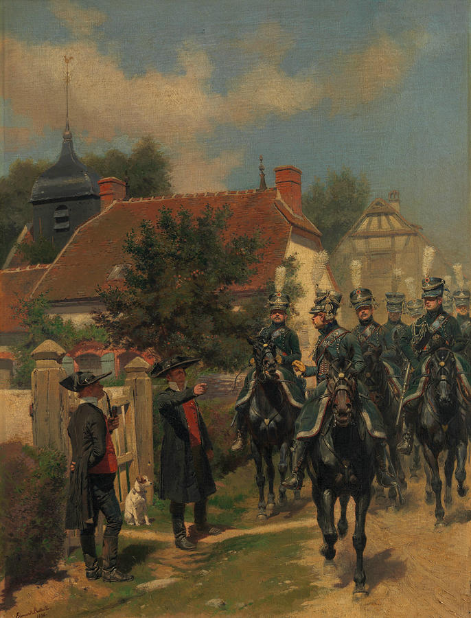 Gendarmes dOrdonnance Painting by Jean Baptiste Edouard Detaille