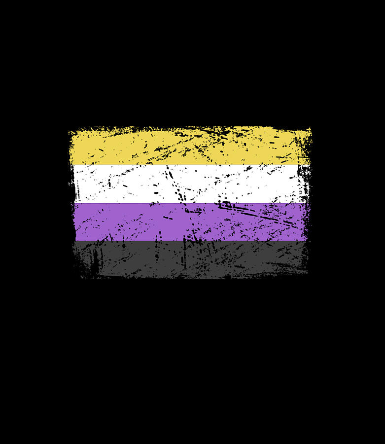 Gender Identity Nonbinary Flag Pride Non Binary Digital Art by Thinh Nguyen...