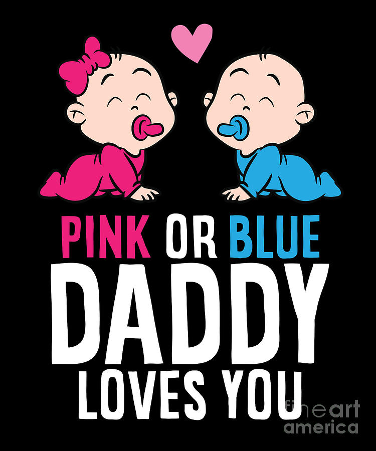 Pink or Blue Mommy Loves you Shirt, Cute Pregnancy Announcement