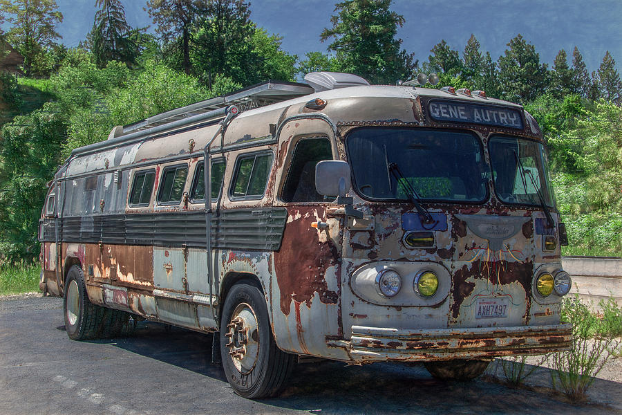 Gene Autry Bus, Palouse Photograph by Marcy Wielfaert