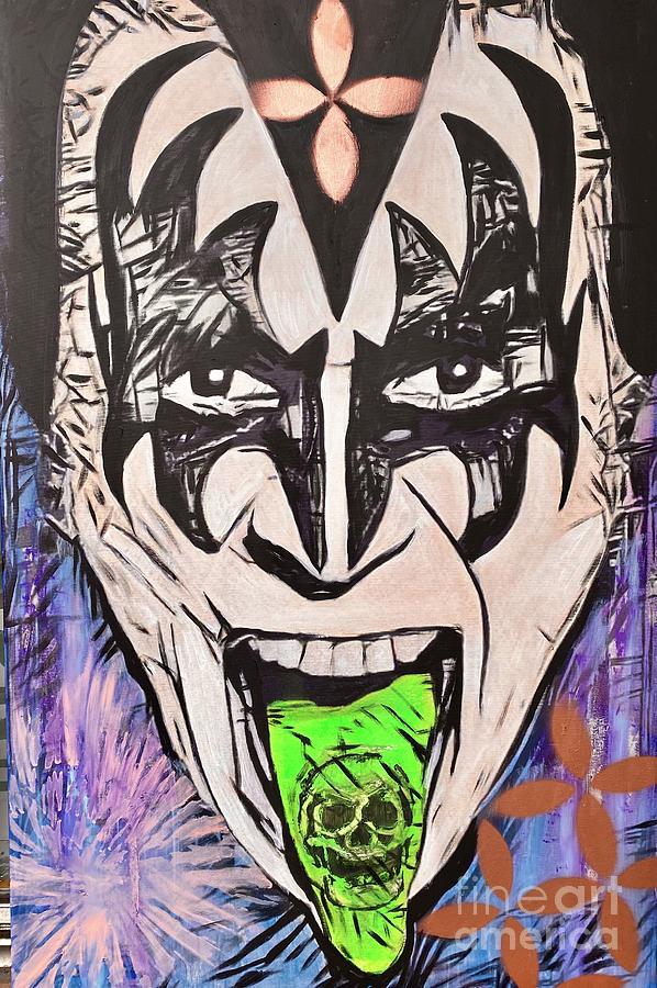 Gene Simmons  Painting by Jayime Jean