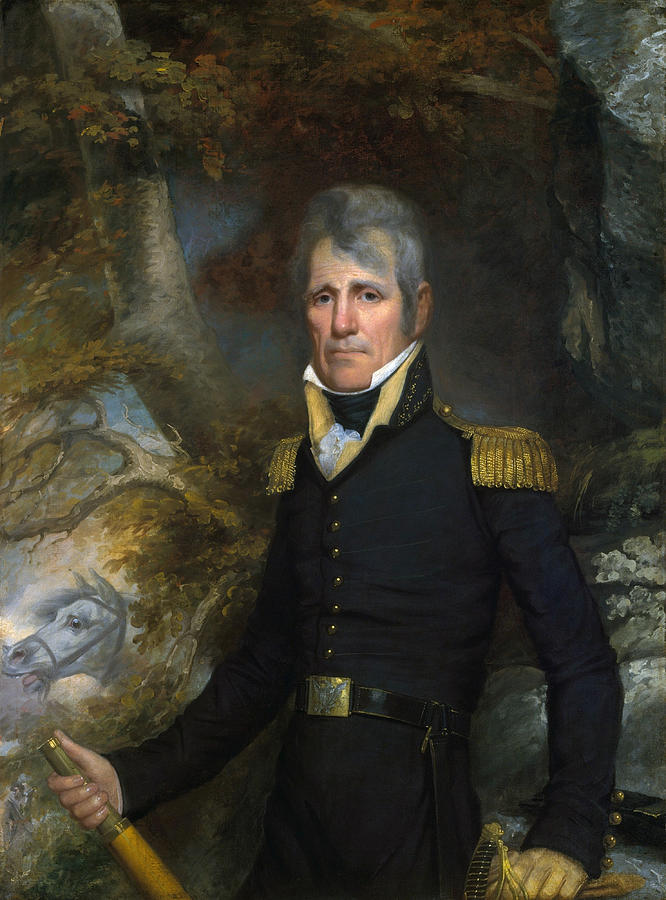 General Andrew Jackson Portrait - John Wesley Jarvis Painting by War Is Hell Store