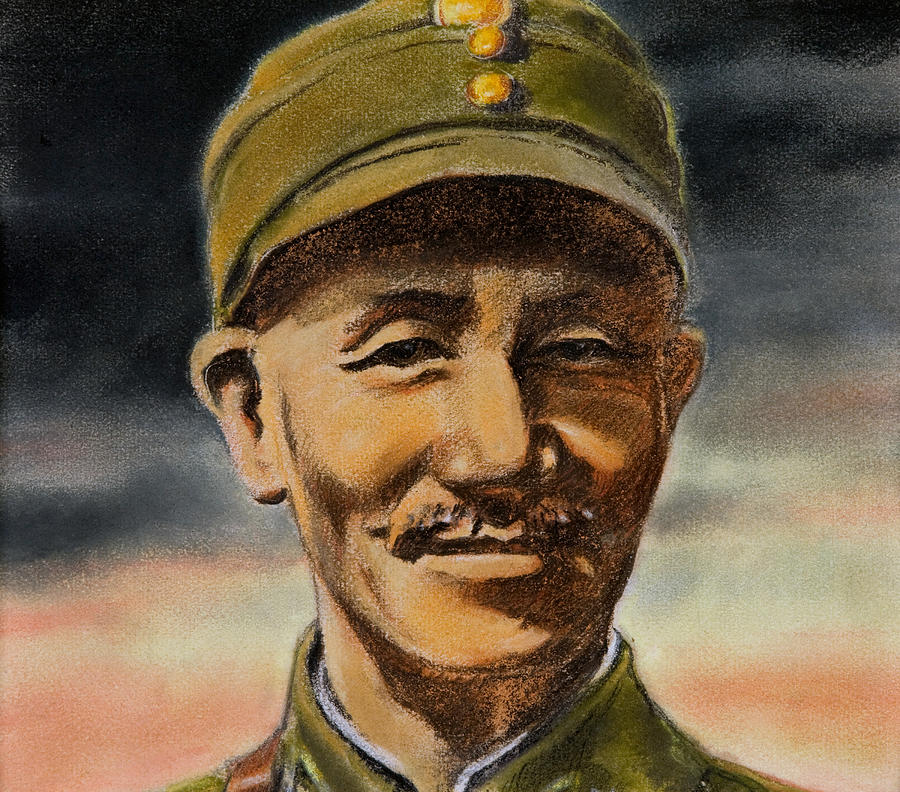 General Chiang-Kai-Shek - William Timym Painting by War Is Hell Store