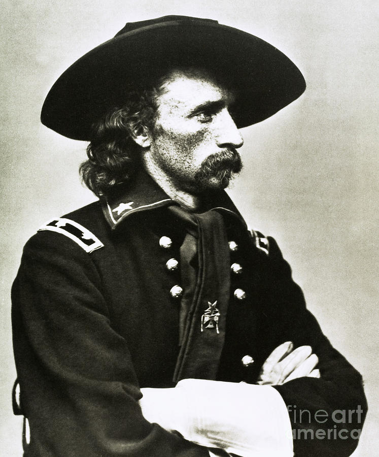 General Custer Painting by American School