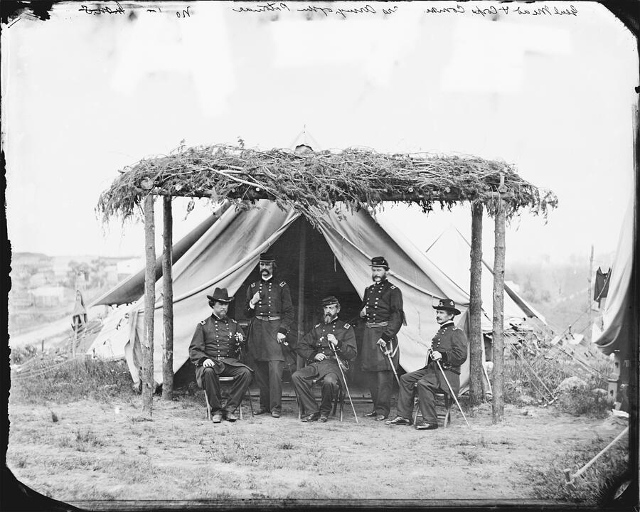 General George G. Meade and Corps Commanders, 1865 Photograph by ...