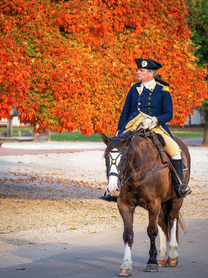 General George Washingin in Autumn Photograph by Rachel Morrison