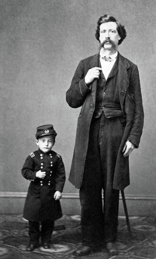 General Grant Jr - The Smallest Man Living - Circa 1870 Photograph by War Is Hell Store