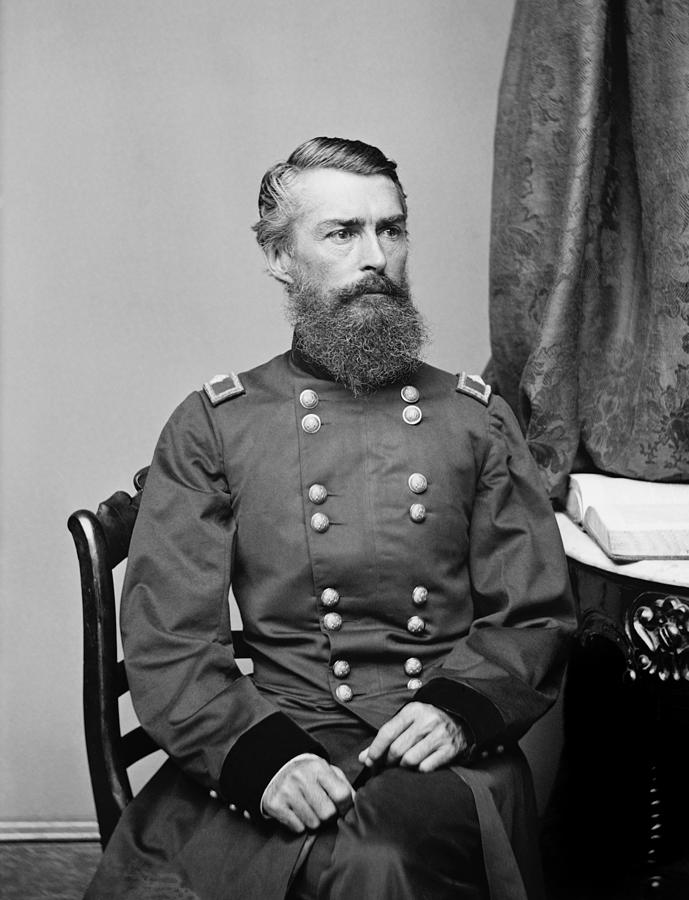 General Herman Haupt Portrait - Circa 1863 Photograph by War Is Hell Store