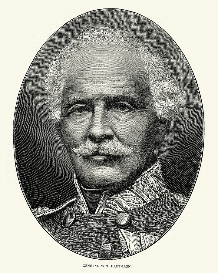 General Jakob von Hartmann Drawing by Duncan1890