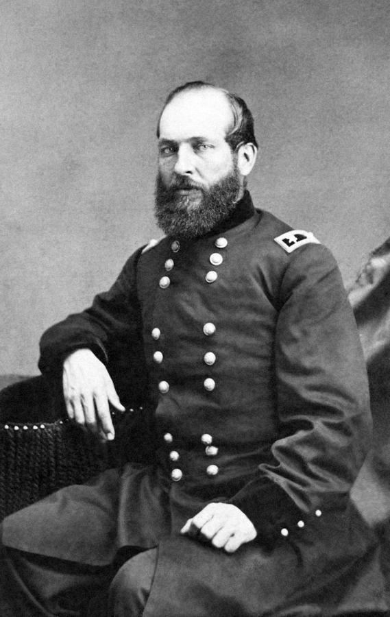 General James Garfield Civil War Portrait Photograph by War Is Hell Store