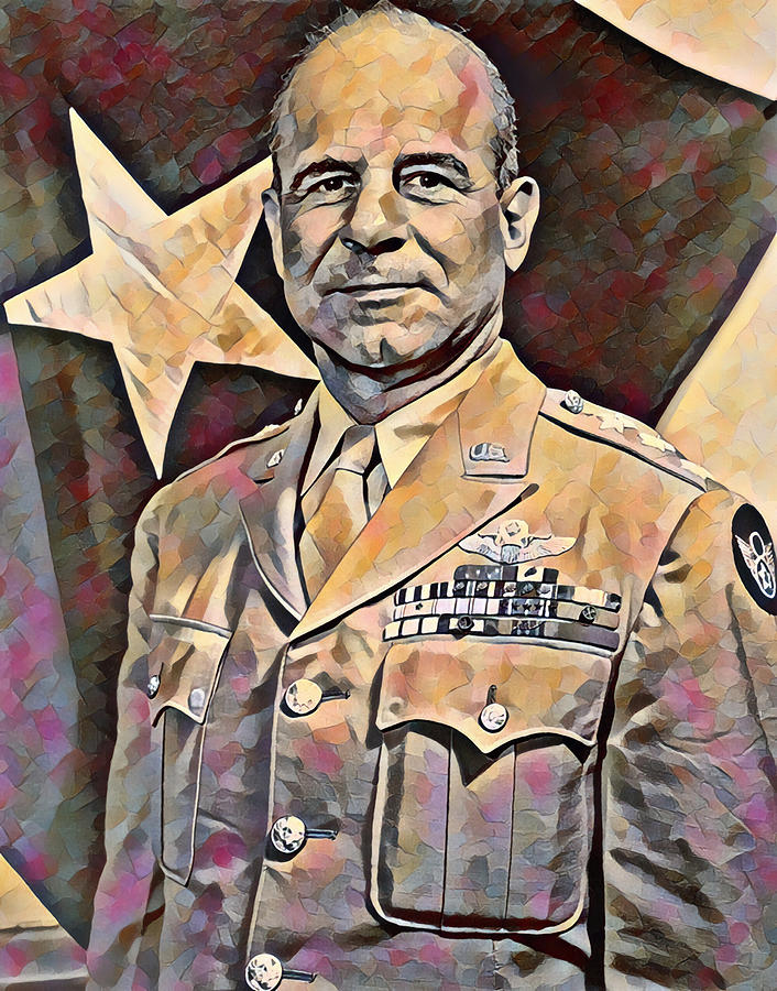 General Jimmy Doolittle Portrait  Painting by War Is Hell Store