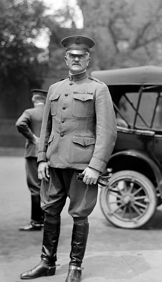 General John J. Pershing Portrait - Circa 1918 Photograph by War Is Hell Store