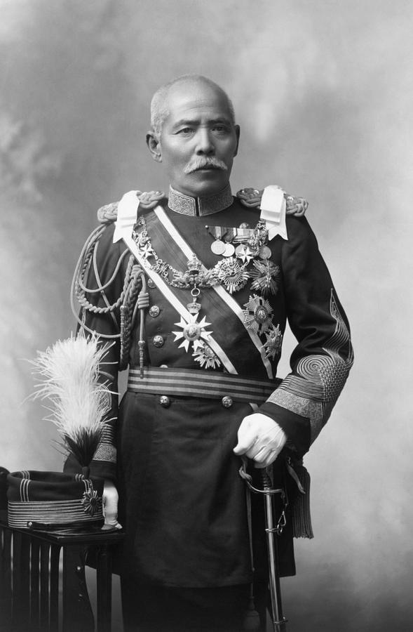 General Kuroki Tamemoto Portrait - Circa 1907 Photograph by War Is Hell Store