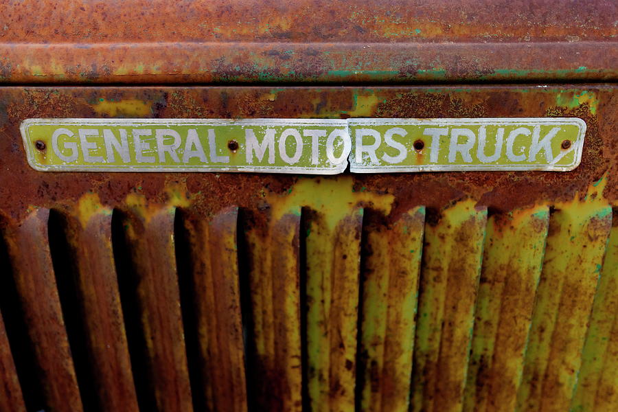 General Motors Truck - side emblem Photograph by Art Whitton