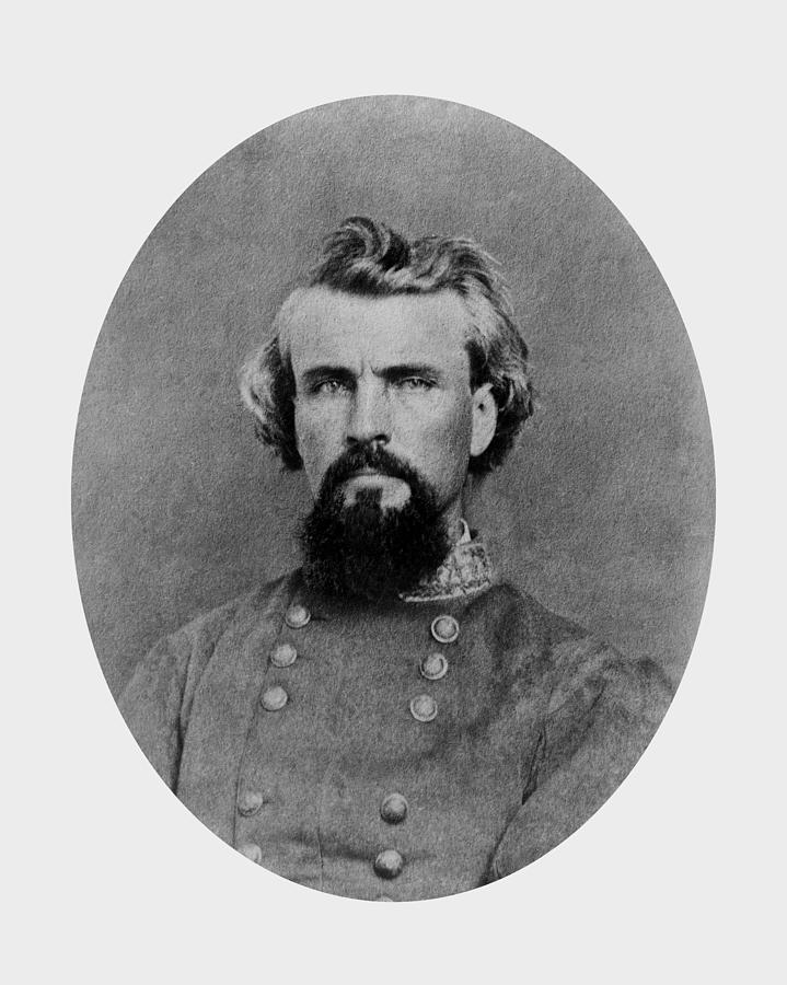 General Nathan Bedford Forrest Portrait Photograph by War Is Hell Store