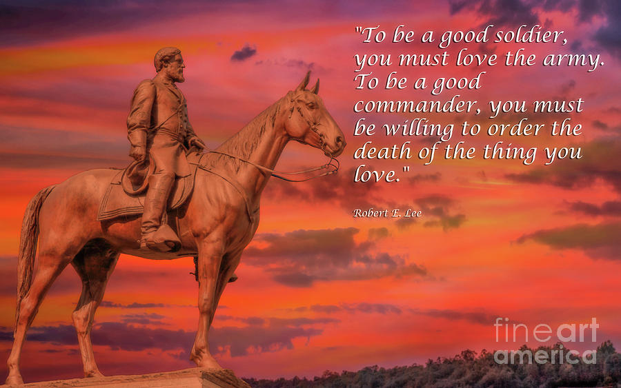General Robert E Lee Sunset Quote Digital Art by Randy Steele - Pixels
