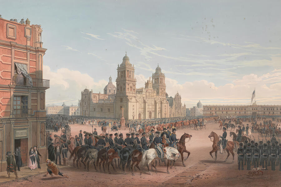 General Scott's Entrance into Mexico in the Mexican American War 1847 ...