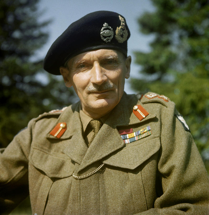 General Sir Bernard Montgomery - 1943 Photograph by War Is Hell Store