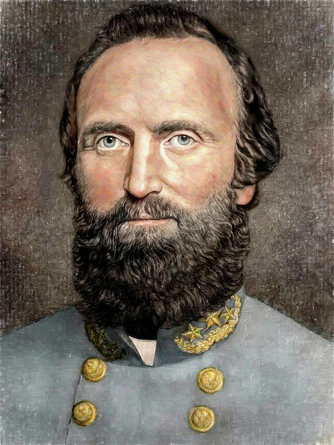 General Stonewall Jackson Painting V1 Painting By John Straton - Fine 