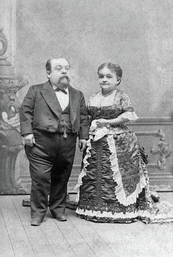 General Tom Thumb and His Wife Lavinia Warren - Circa 1880 Photograph by War Is Hell Store