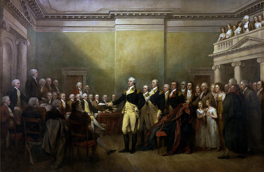 George Washington Painting - General Washington Resigning His Commission by War Is Hell Store