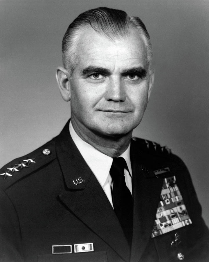 General William Westmoreland Portrait - 1969 Photograph by War Is Hell Store