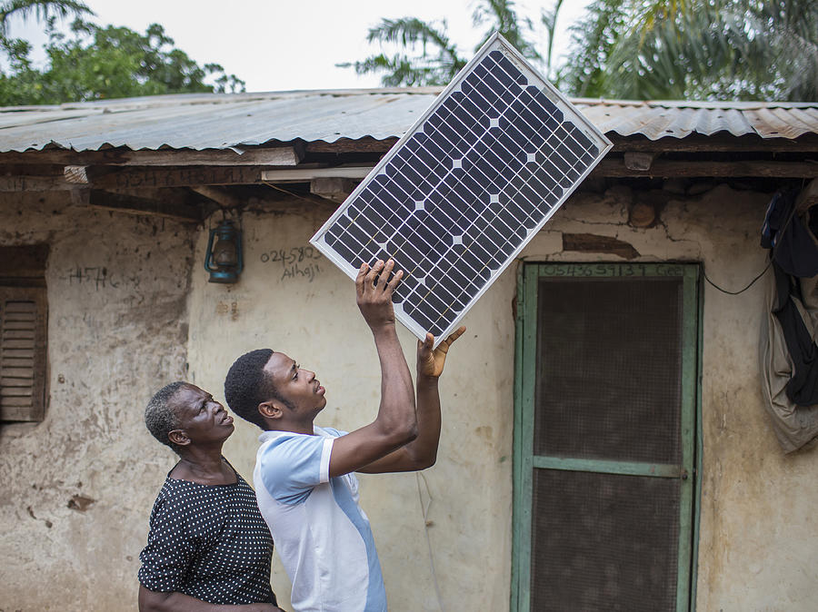 Generation of solar power in Ghana Photograph by Thomas Imo