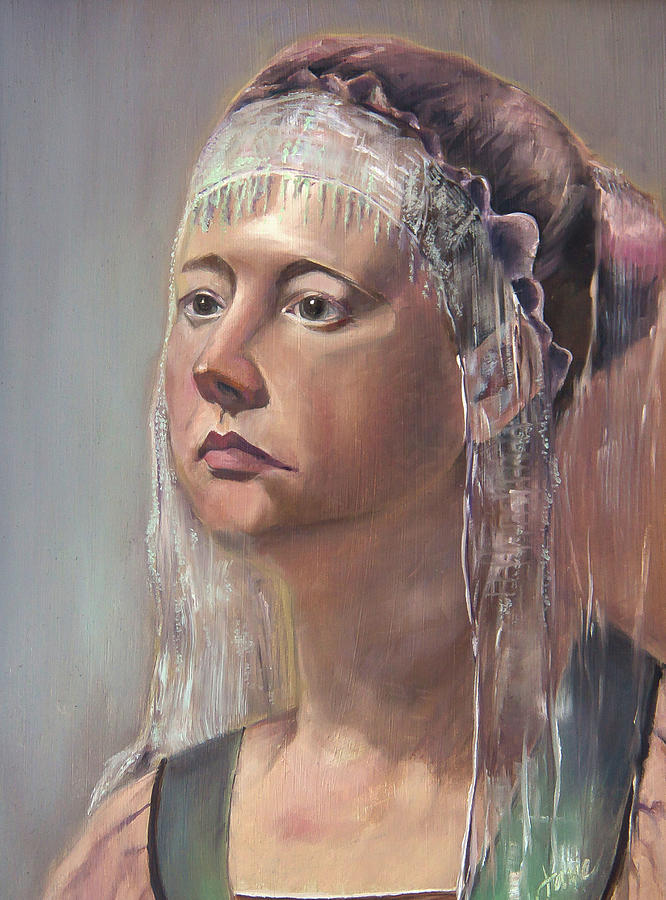Genesis 29 17 Tender Eyed Leah Painting by Nila Jane Autry