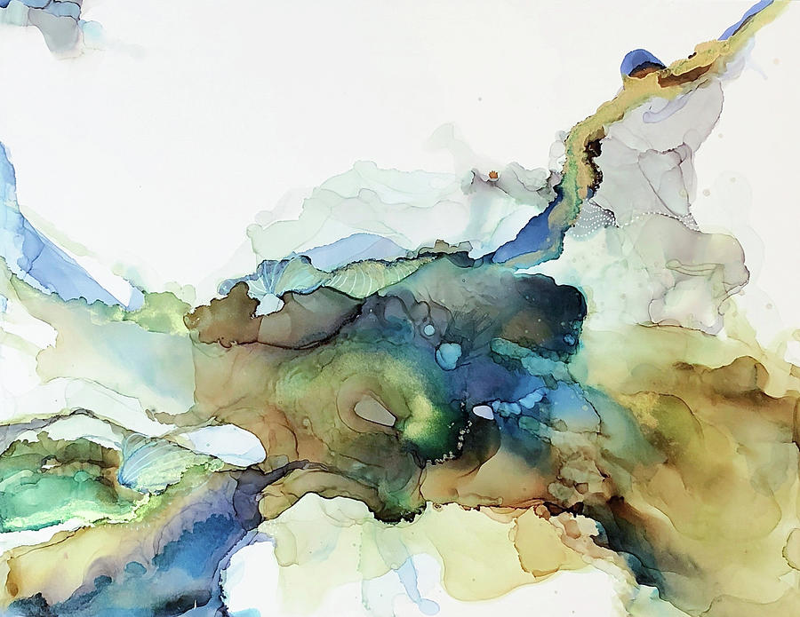 Abstract Painting - Genesis2 by Julie Tibus